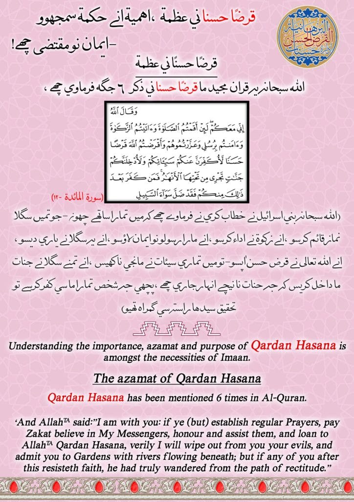 Idaraah Hasanaat Al-Qard Al Hasan Al Burhaniyah